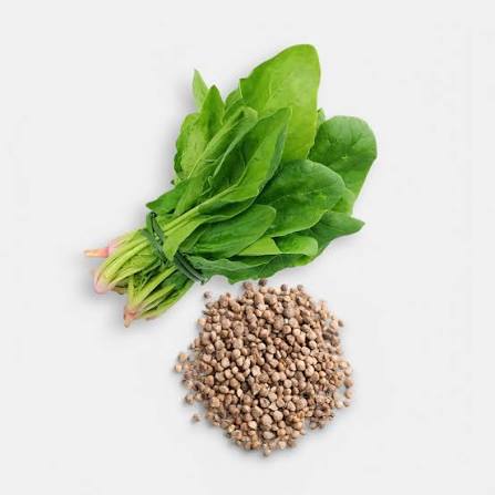 Fresh Spinach and Black Eyed Peas Combo