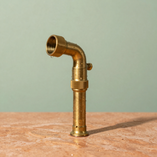 Solid Brass High-Pressure Hose Nozzle